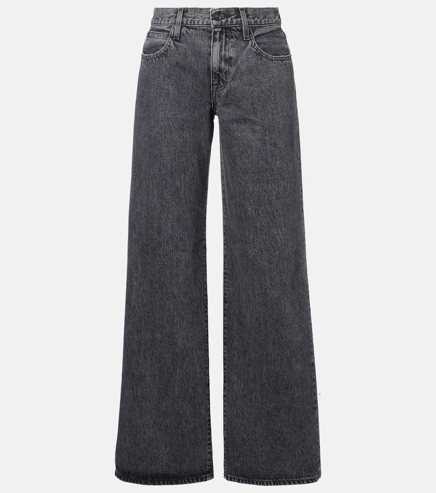 Jean wide Mica à taille mi-haute