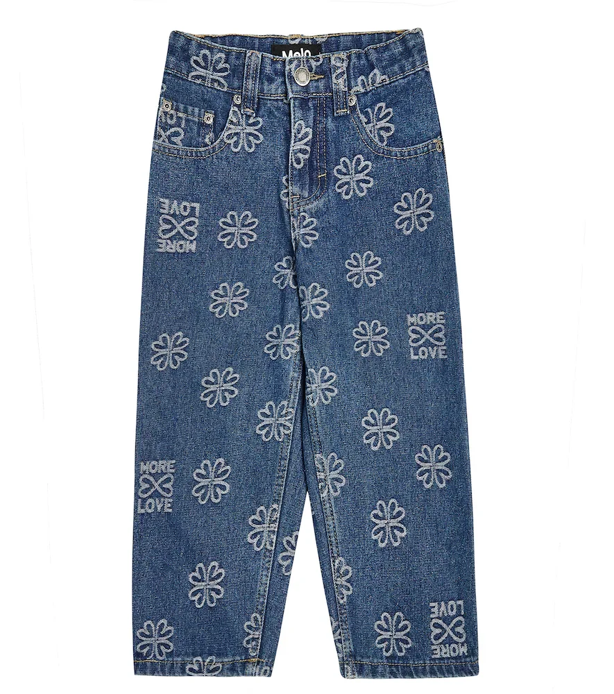 Jeans Aiden en denim bordados