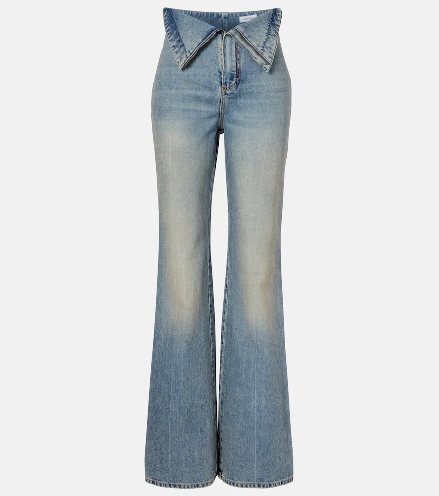 Jeans anchos de tiro alto