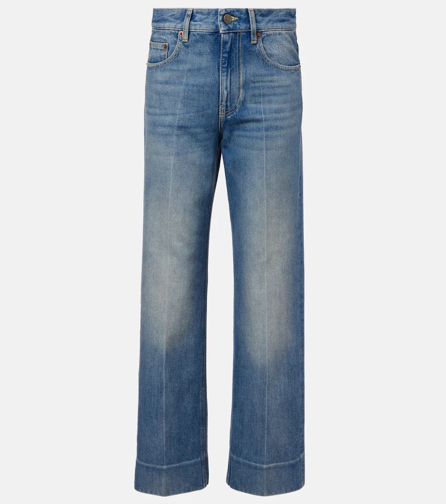 Jeans anchos desgastados