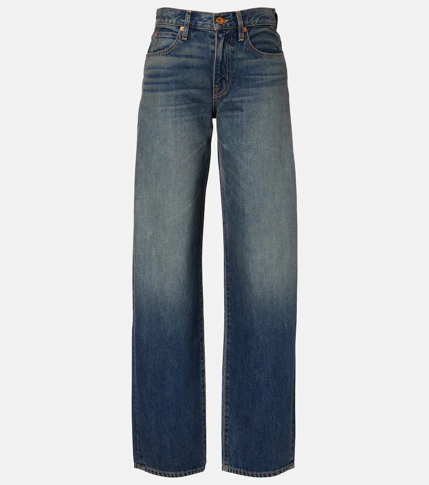 Jeans anchos Tess desteñidos