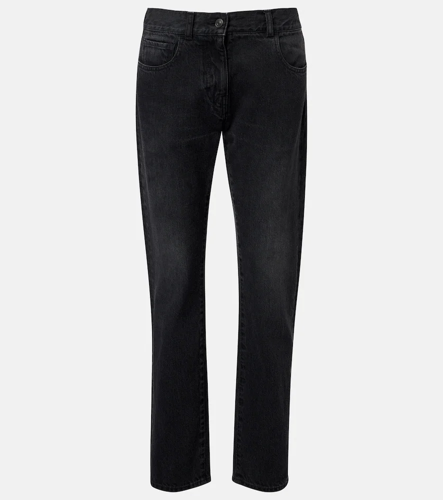 Jeans rectos Booker de tiro bajo