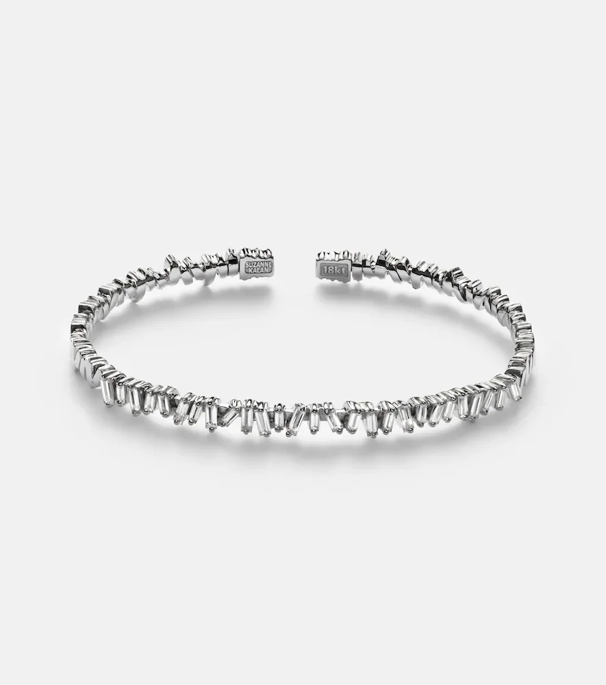 Jonc Classic en or blanc 18 ct et diamants