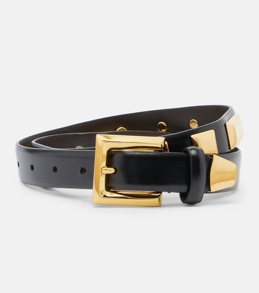 Josephine studded leather belt