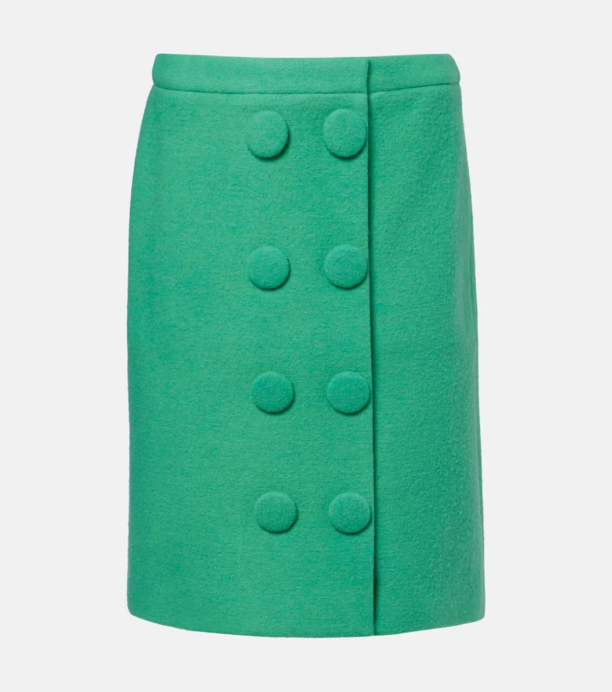 Jupe crayon en laine
