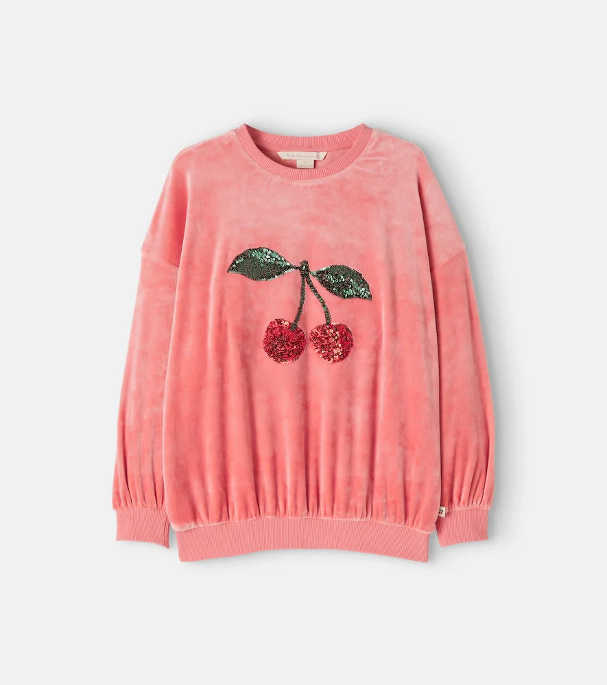 Konges Sløjd Venola sequined velvet sweatshirt