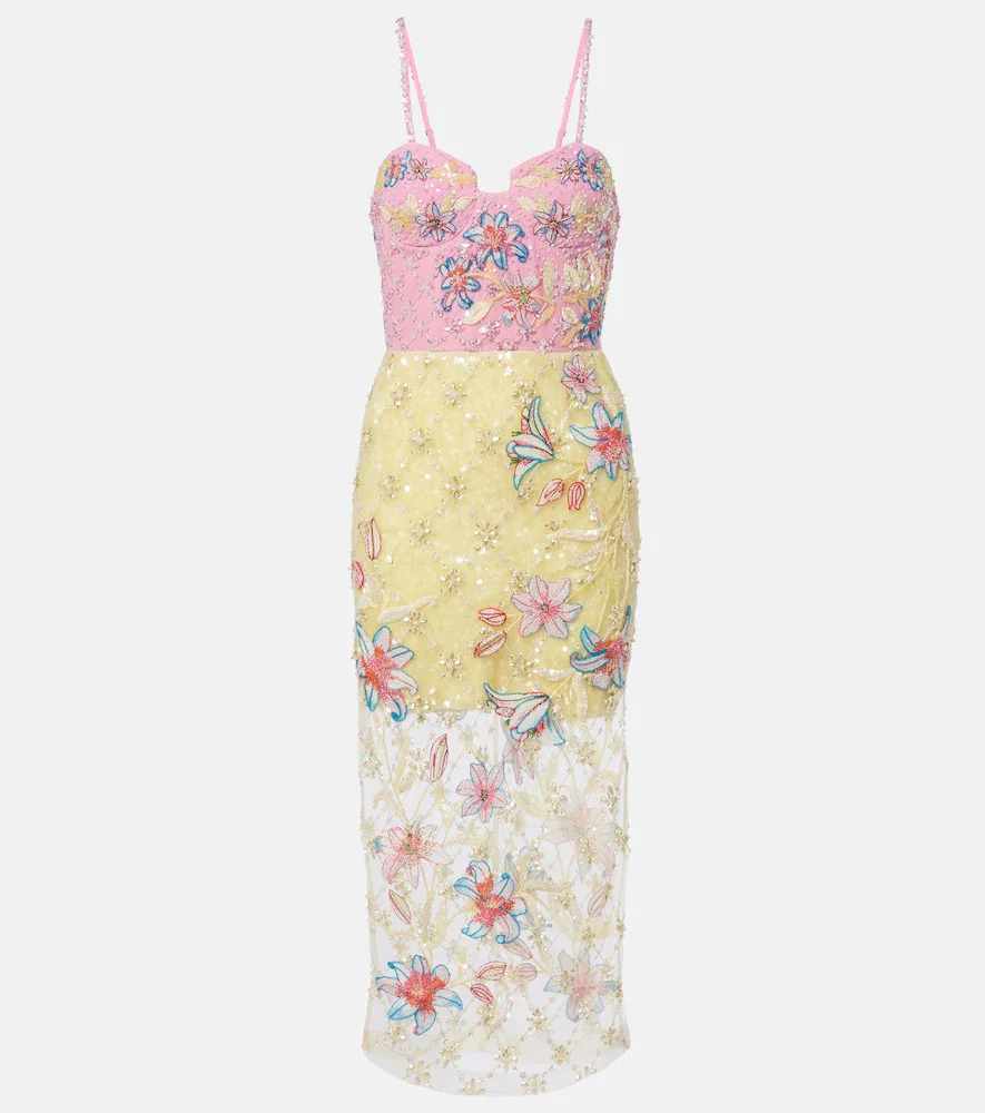 Là Fuori Robe de cocktail à ornements