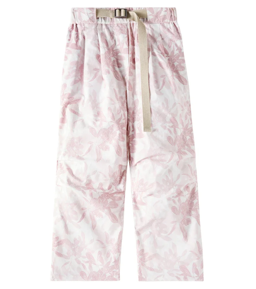 Logo cotton pants