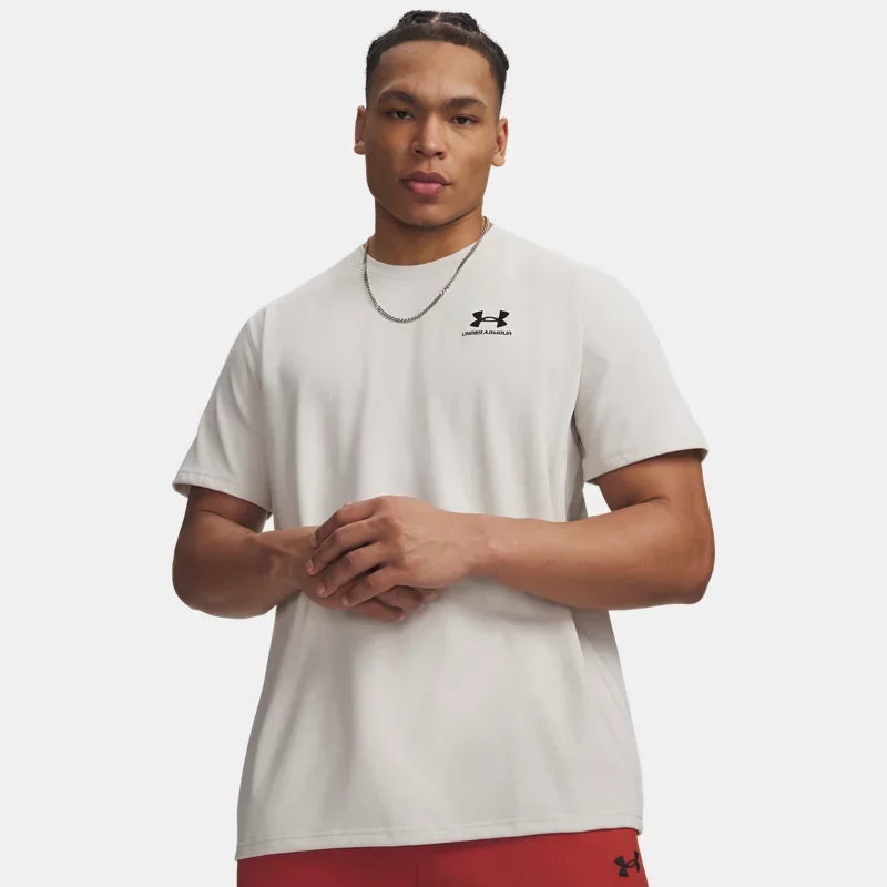 Logo Embroidered Heavyweight Men's Short Sleeve Summit White Black L