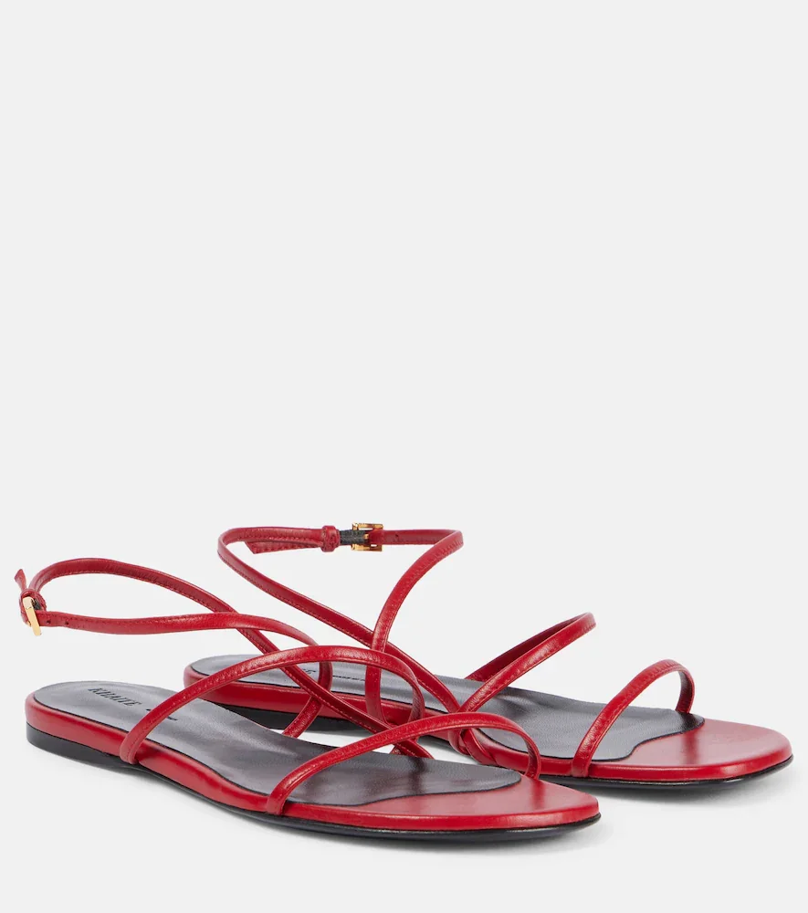 Loop leather sandals