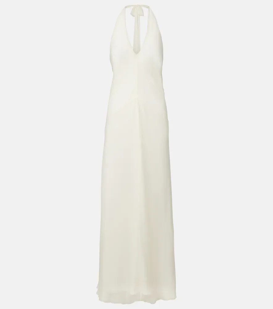 Luma halterneck maxi dress
