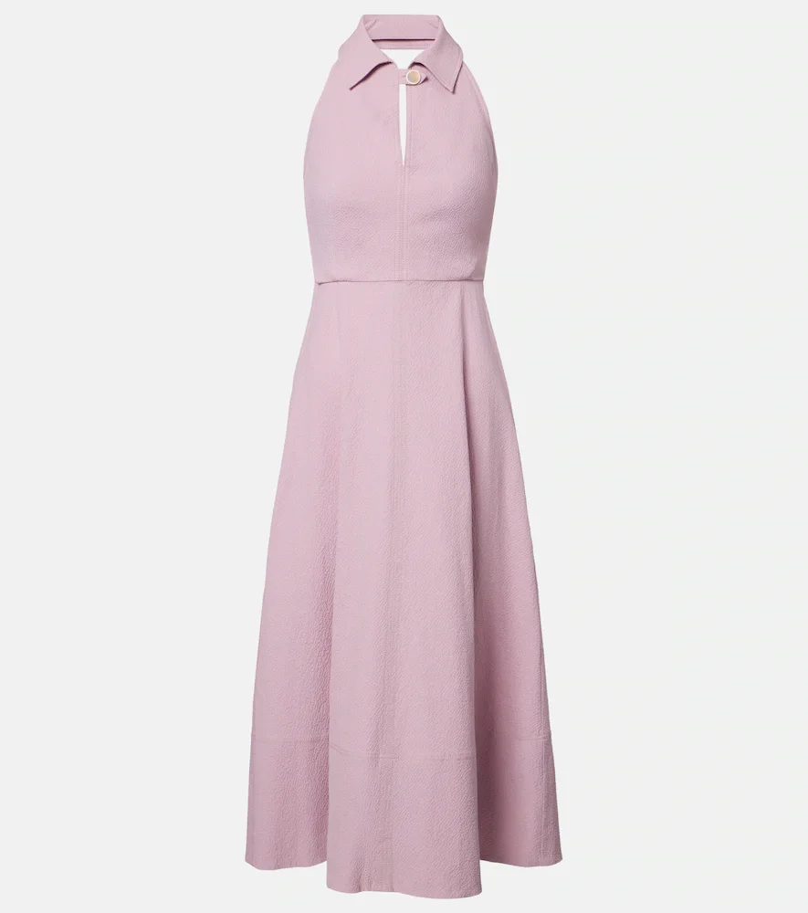 Mackey cotton-blend midi dress