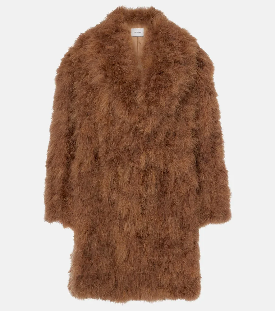 Manteau à plumes