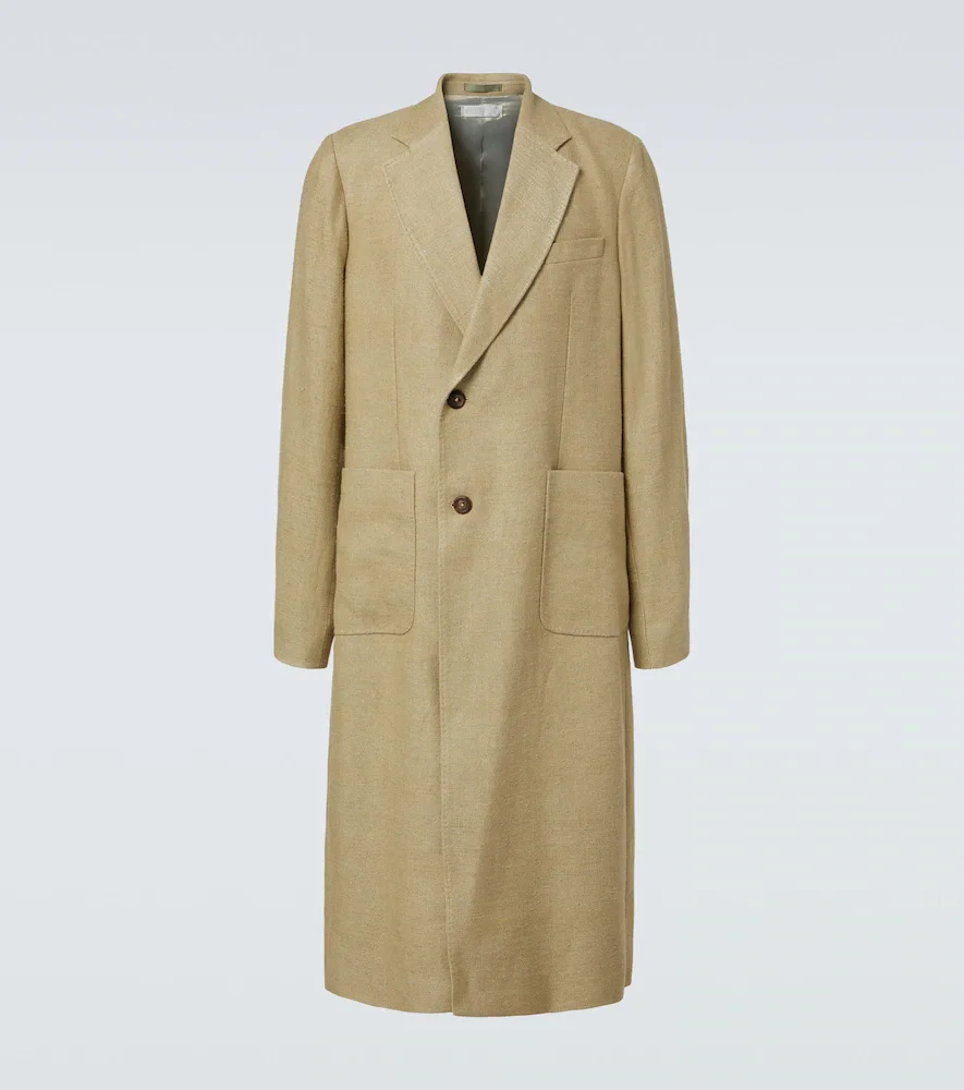 Manteau Robe en lin et soie