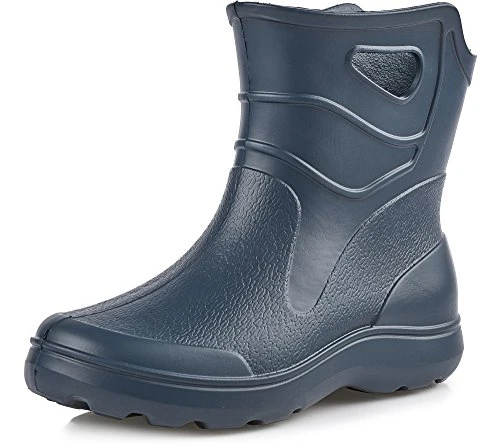 Men's EVA Extra Light Wellington Boots Rainy Wellies Rain Boots KL027M (Darkblue, 9.5 UK)