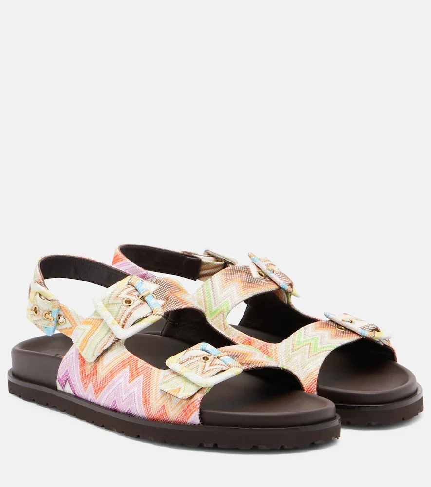 Mia Zigzag slingback sandals