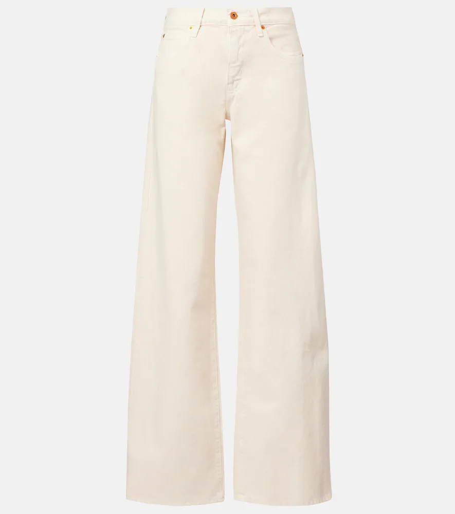 Mica mid-rise wide-leg jeans