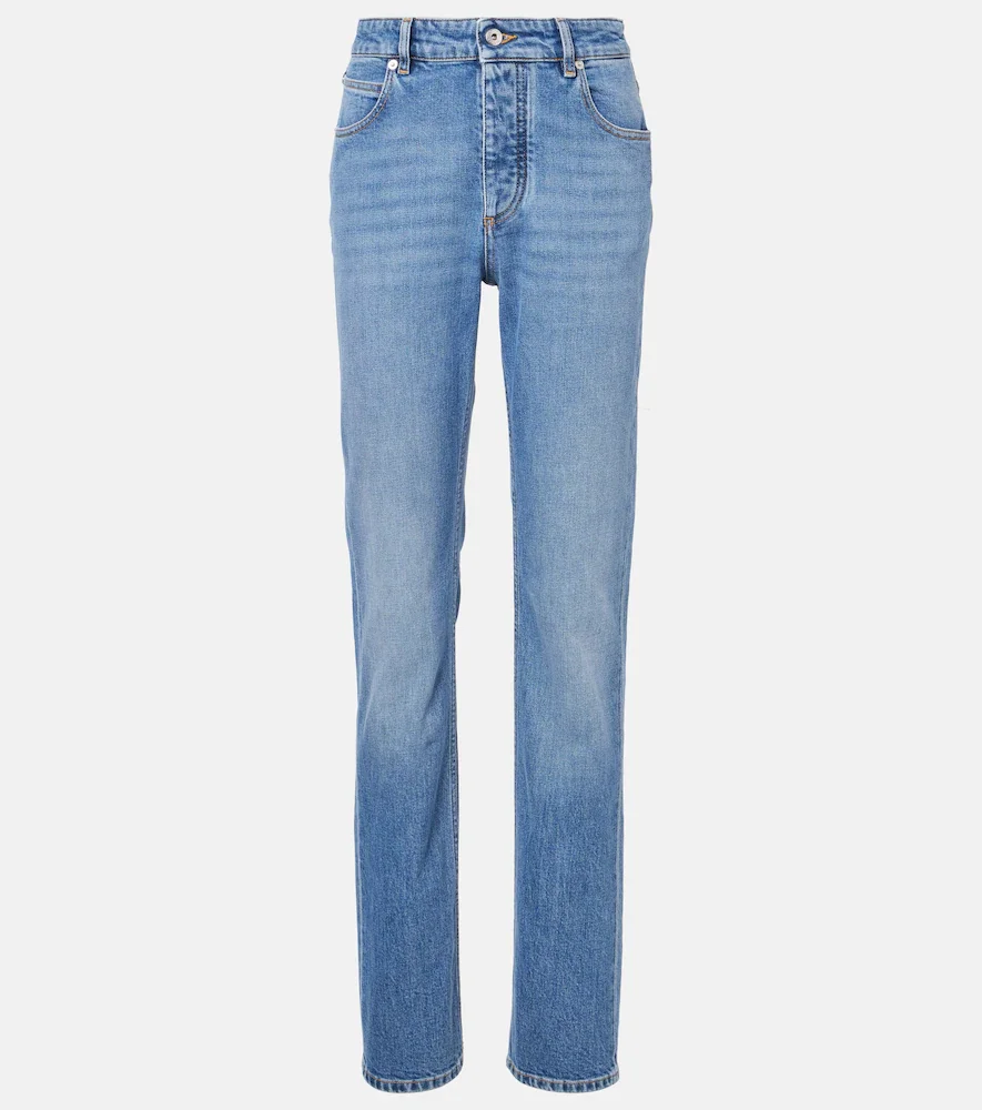 Mid-rise slim jeans