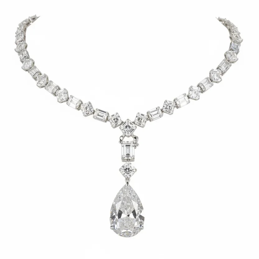 Midnight Drop Statement Necklace