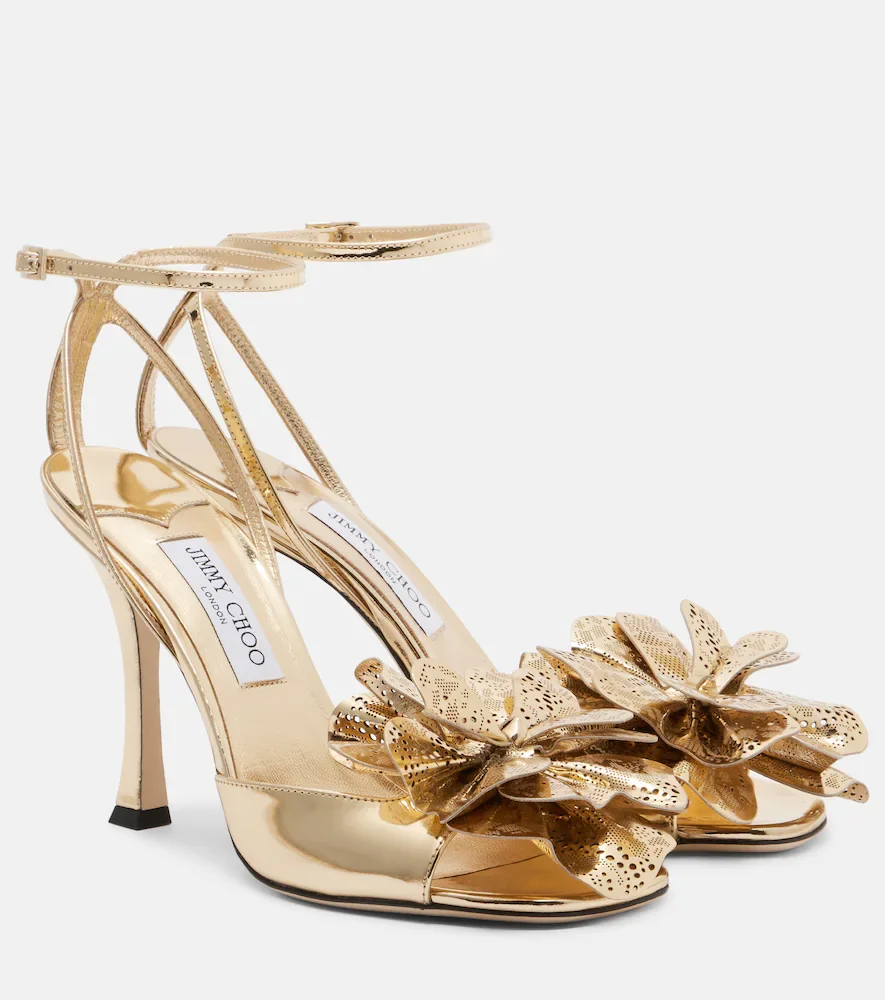 Mimmi mirrored leather sandals