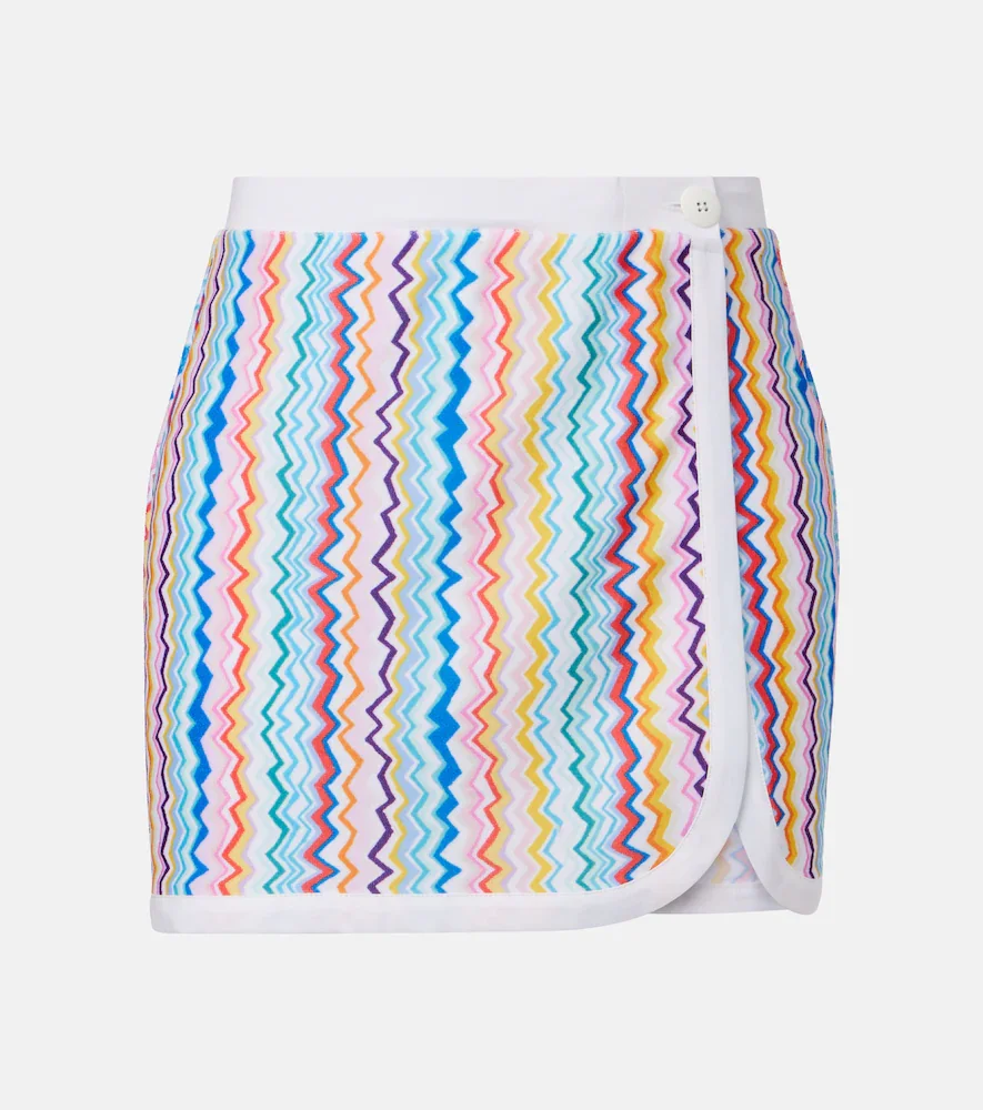 Mini-jupe Zigzag imprimée
