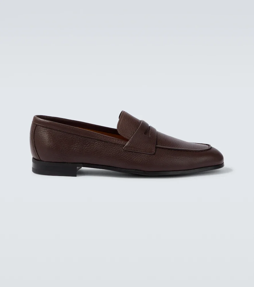 Mocasines penny Milton de piel