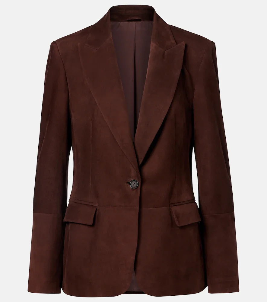 Monili suede blazer