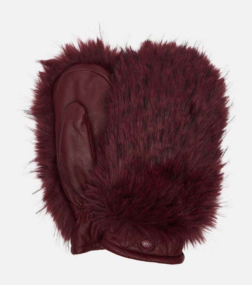 Moufles Hill en cuir