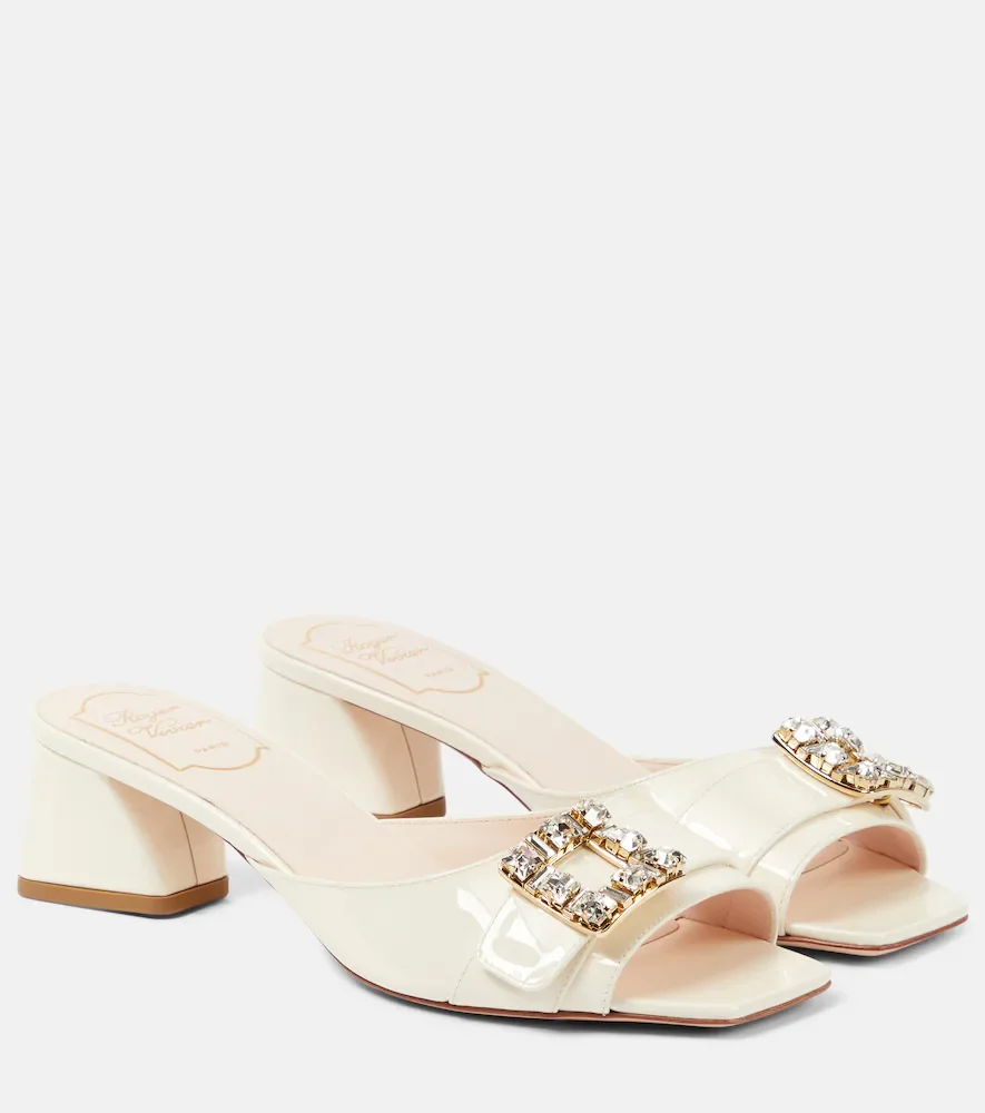 Mules BikiViv en cuir verni