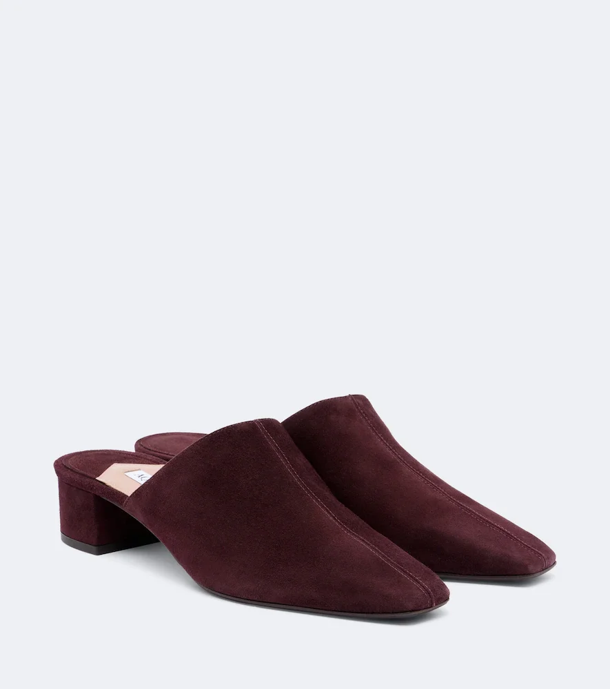 Mules Colbert en daim
