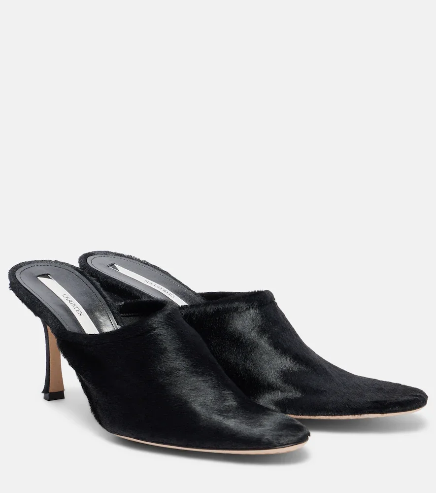 Mules Elipse 75 de pelo de becerro