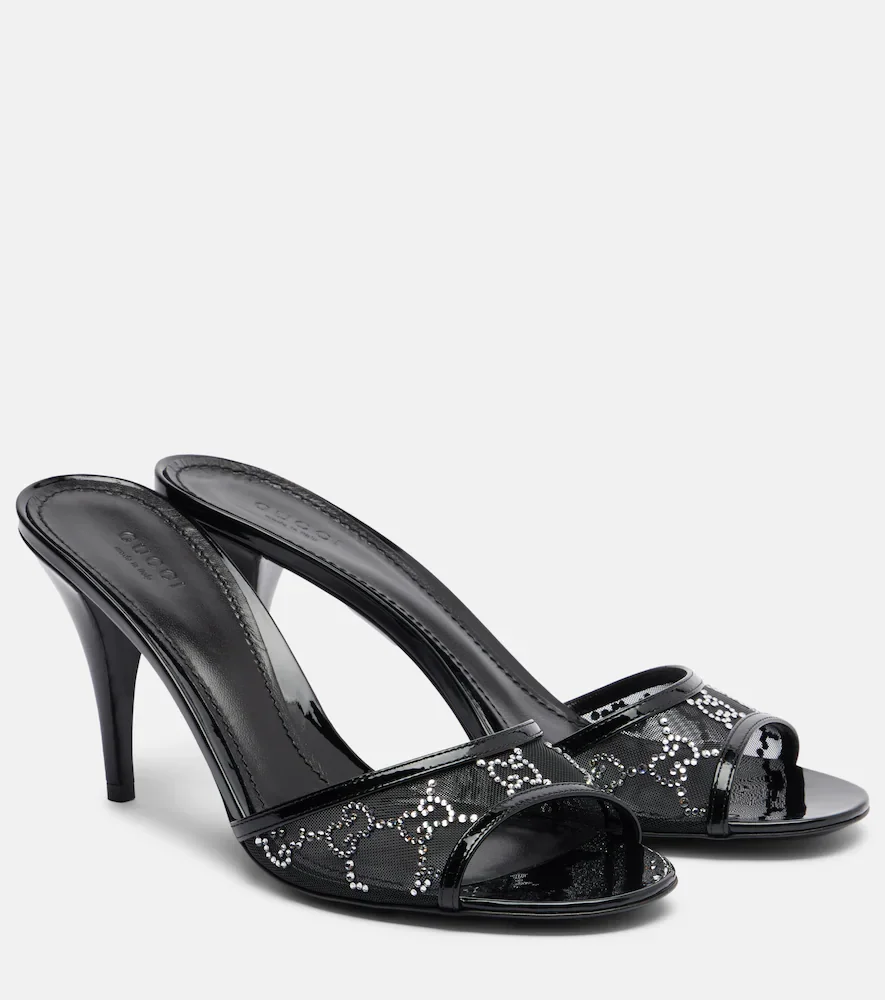 Mules Erin GG en cuir à ornements