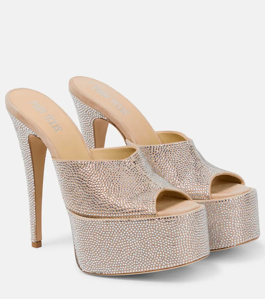 Mules Holly Marina à plateau en daim