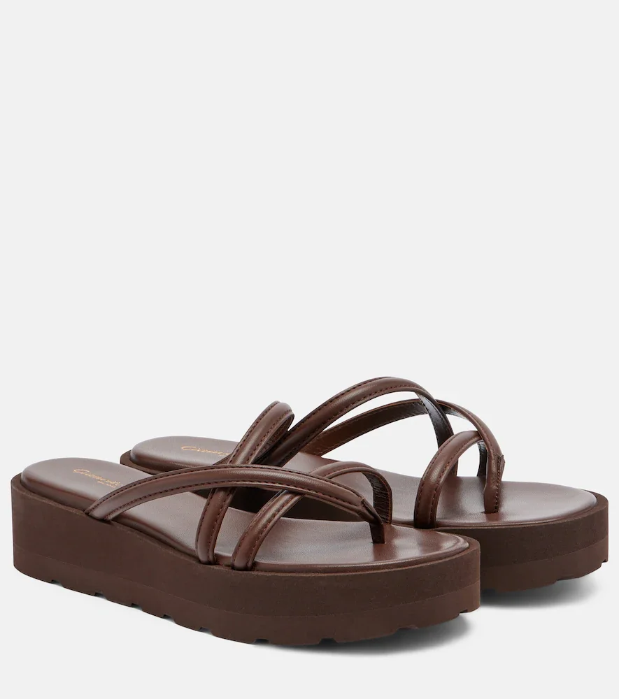 Nadina leather platform sandals