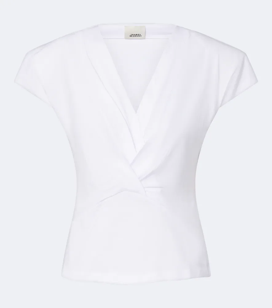 Nadrine cotton jersey top