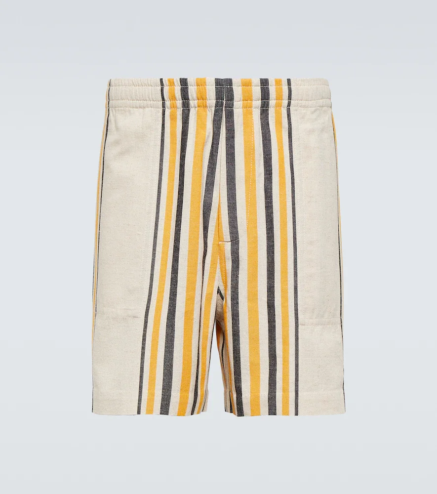 Namesake striped cotton shorts