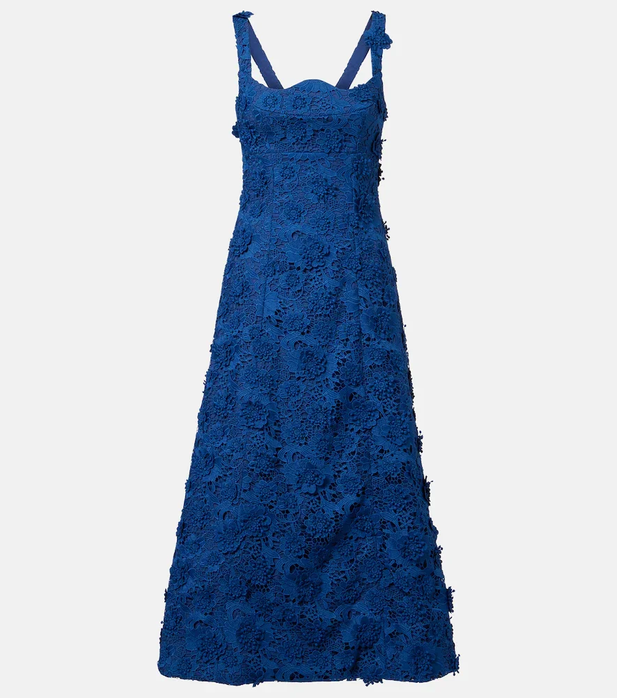 Odette lace midi dress