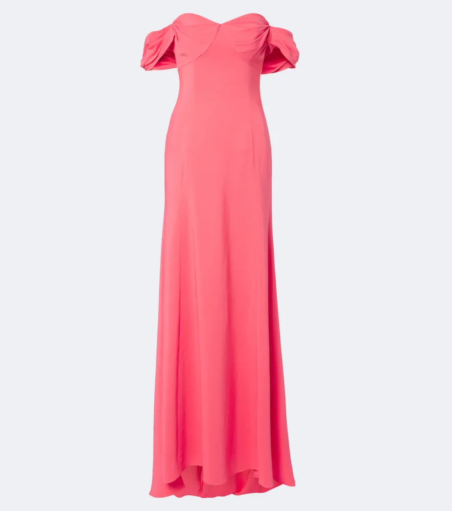 Off-shoulder gown