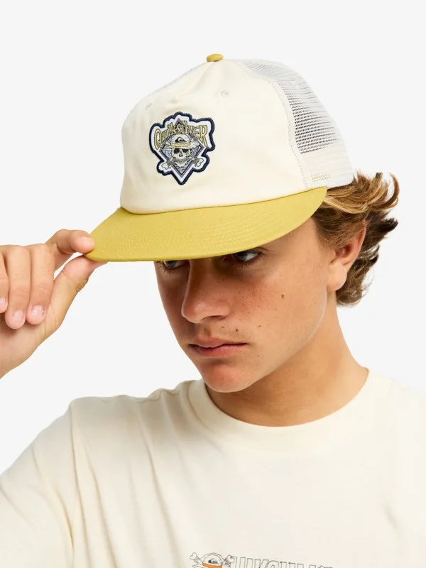 One Piece Drifter - Men White Trucker Cap