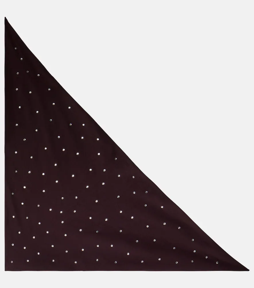 Oséree Bufanda en mezcla de algodón y seda adornada