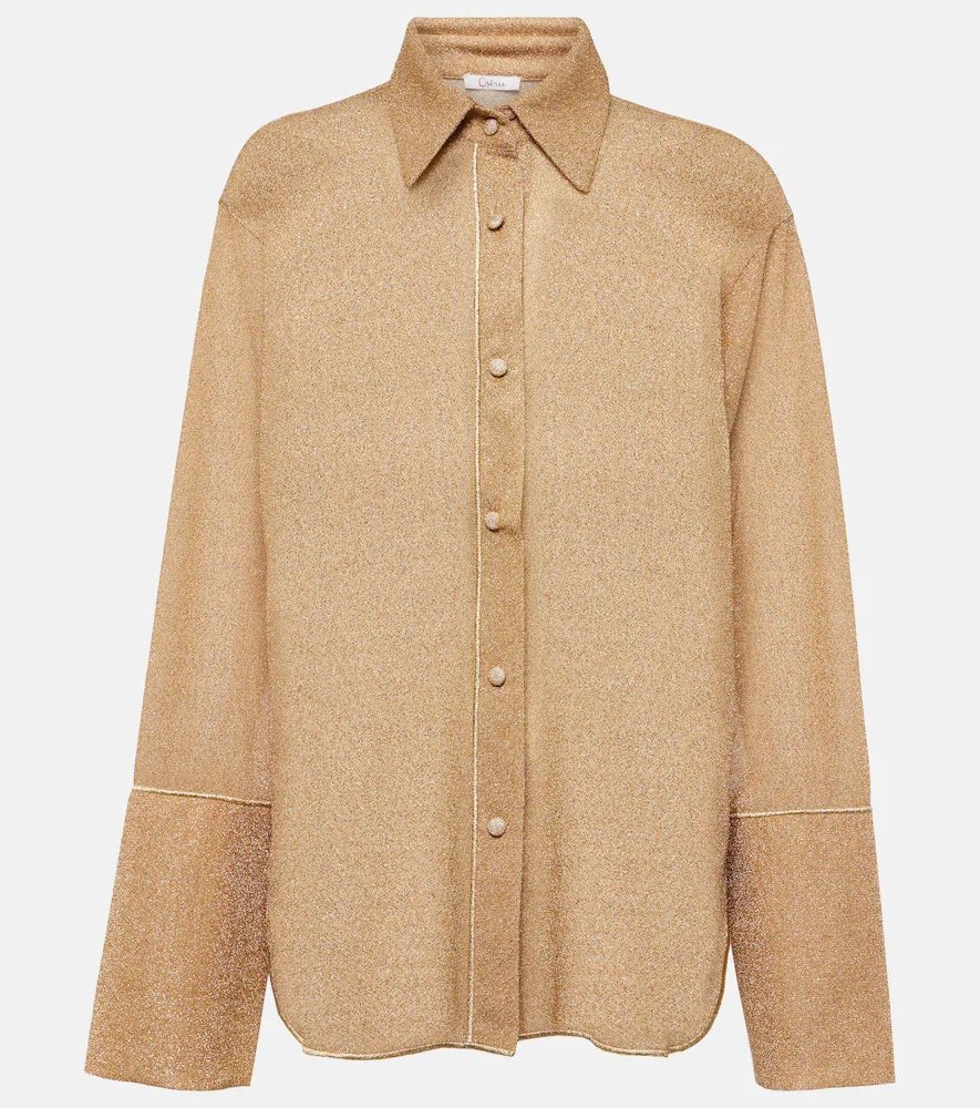 Oséree Chemise Lumière en lamé