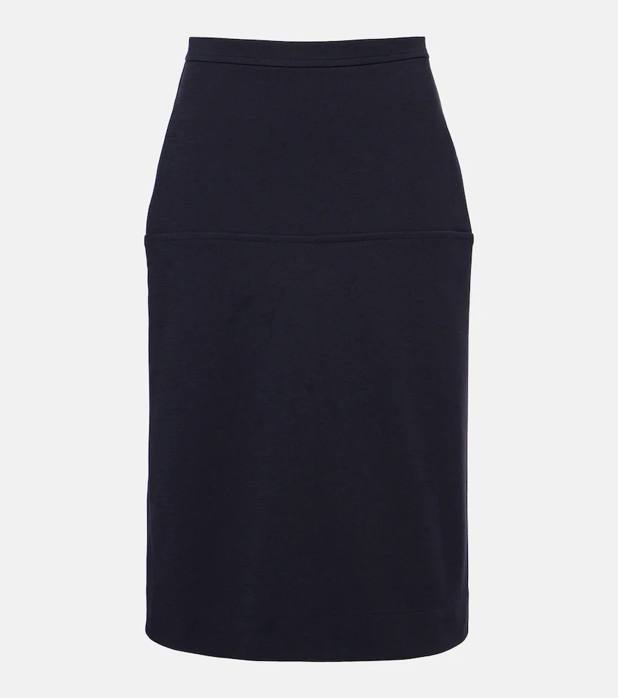 Paneled pencil skirt
