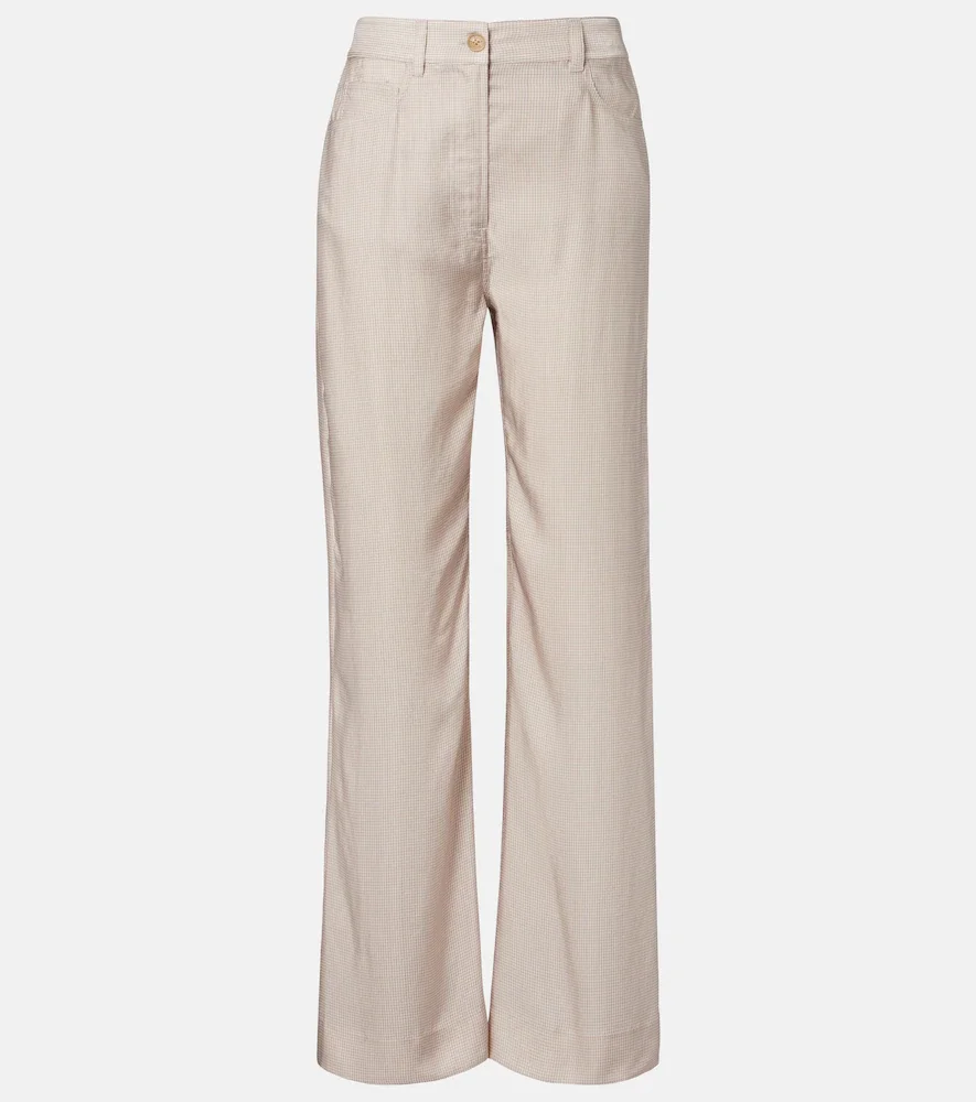 Pantalon ample à carreaux