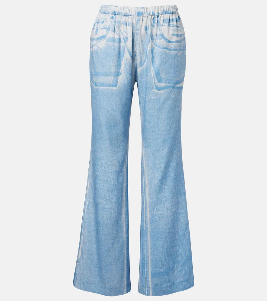 Pantalon ample à imprimé