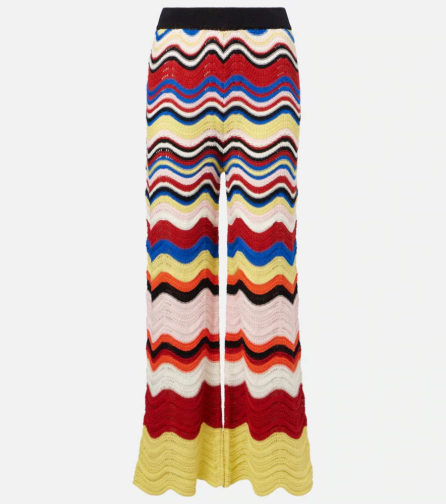 Pantalon ample Chevron en crochet