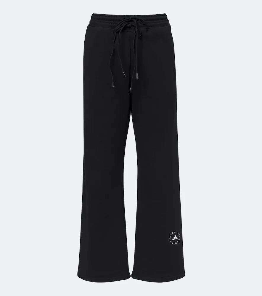 Pantalon de survêtement ample en coton à logo
