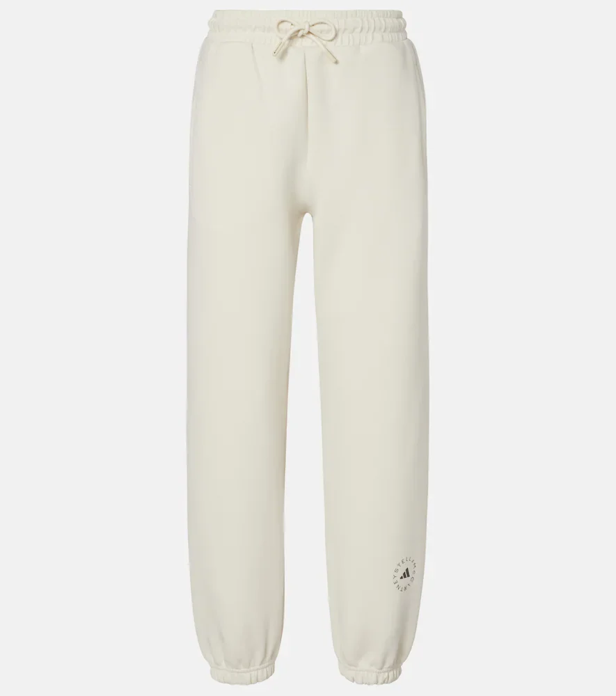 Pantalon de survêtement en coton mélangé à logo