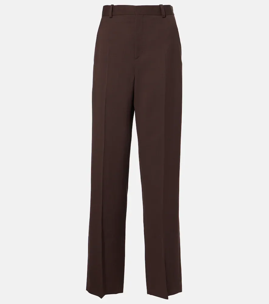 Pantalon droit en laine