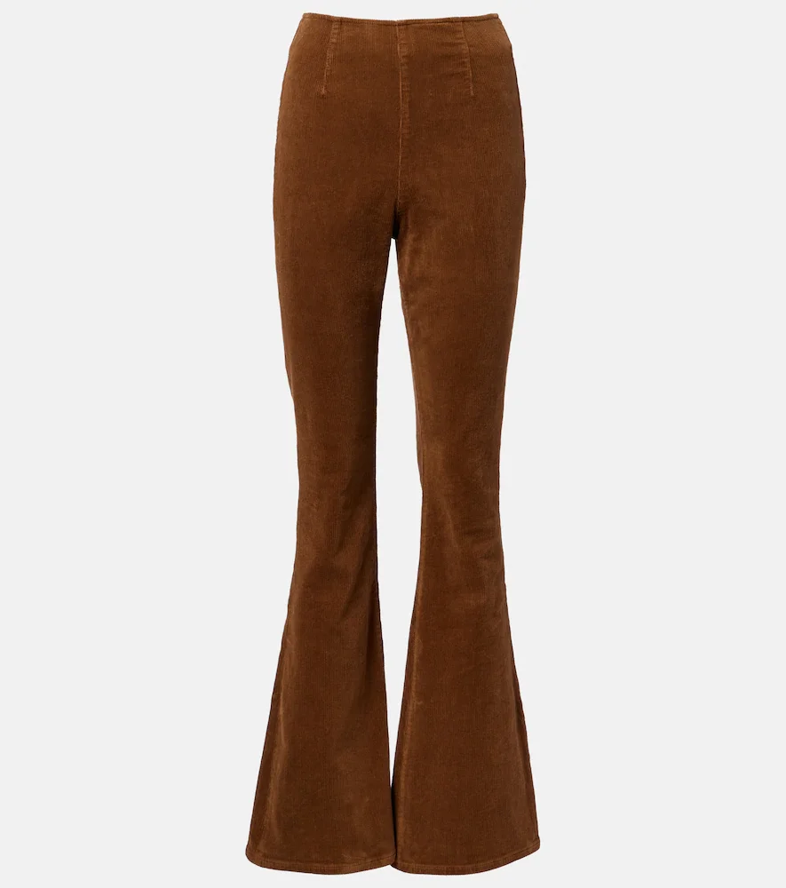 Pantalon évasé Beverly Off-Duty en velours