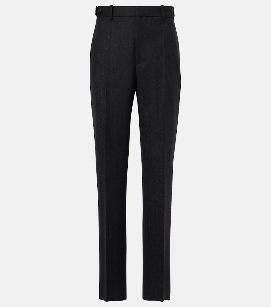 Pantalon fuselé en laine